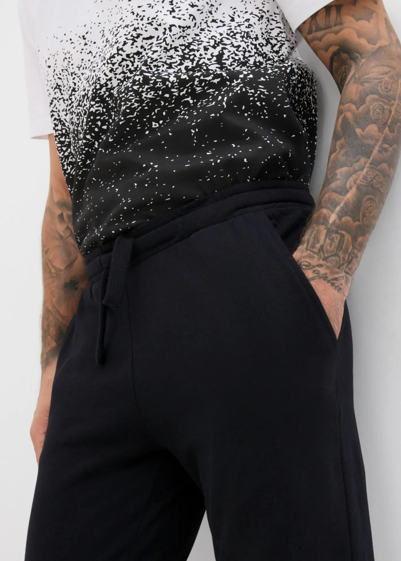 bonprix bonprix Básicos En Rebajas|Ropa Deportiva>Pantalón de chándal con interior suave y dobladillo recto Negro