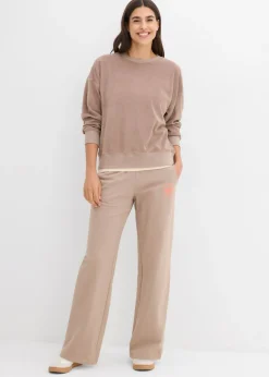 Mujer bonprix bonprix Pantalón de chándal de algodón puro