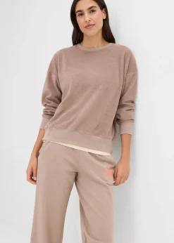 Mujer bonprix bonprix Pantalón de chándal de algodón puro