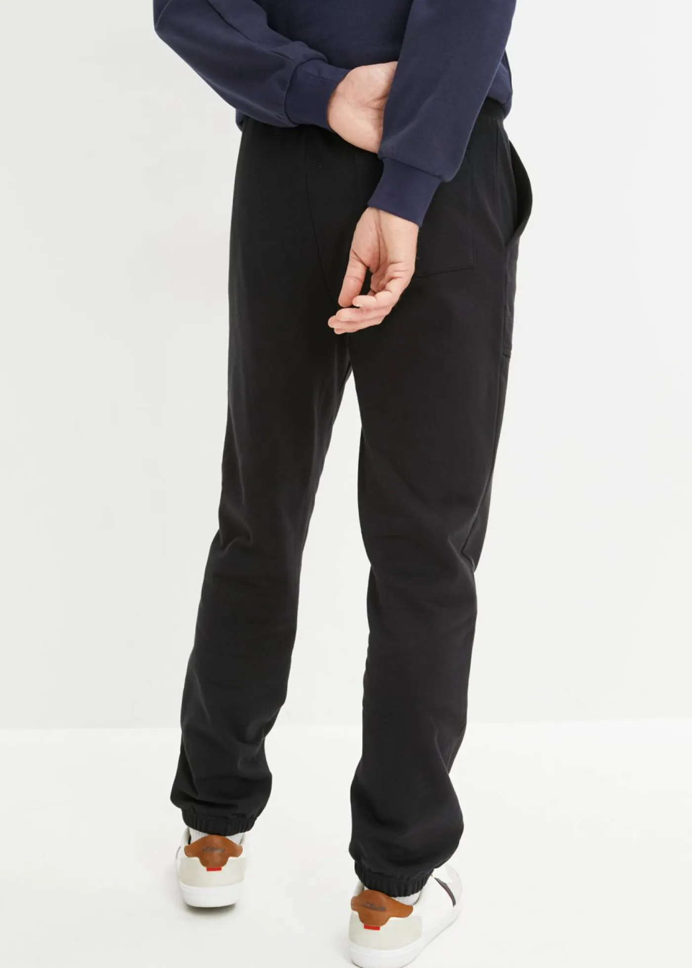 bonprix bonprix Básicos En Rebajas|Ropa Deportiva>Pantalón de chándal de algodón orgánico puro Negro