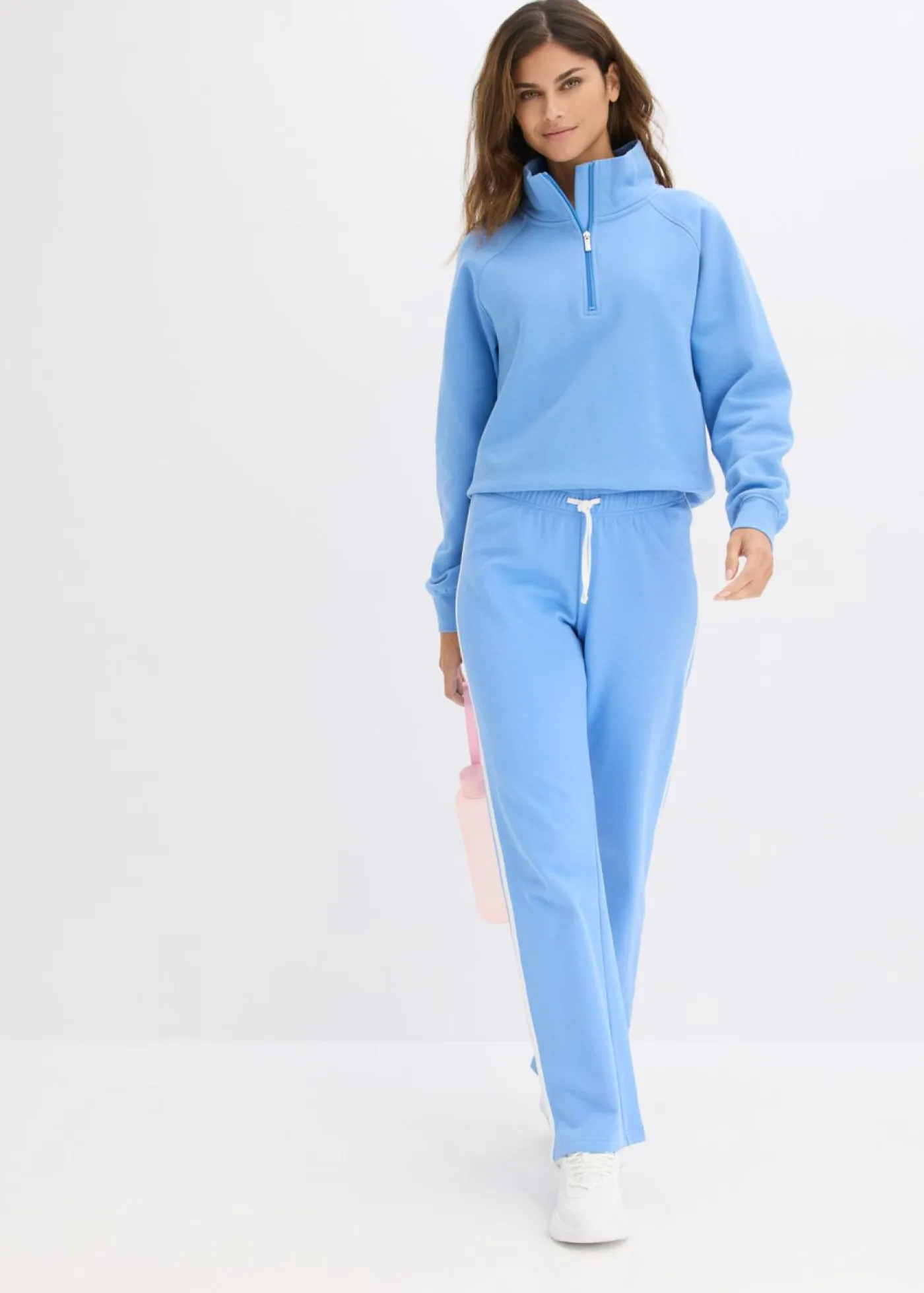 Mujer bonprix bonprix Pantalón de chándal de algodón puro (2 unidades)