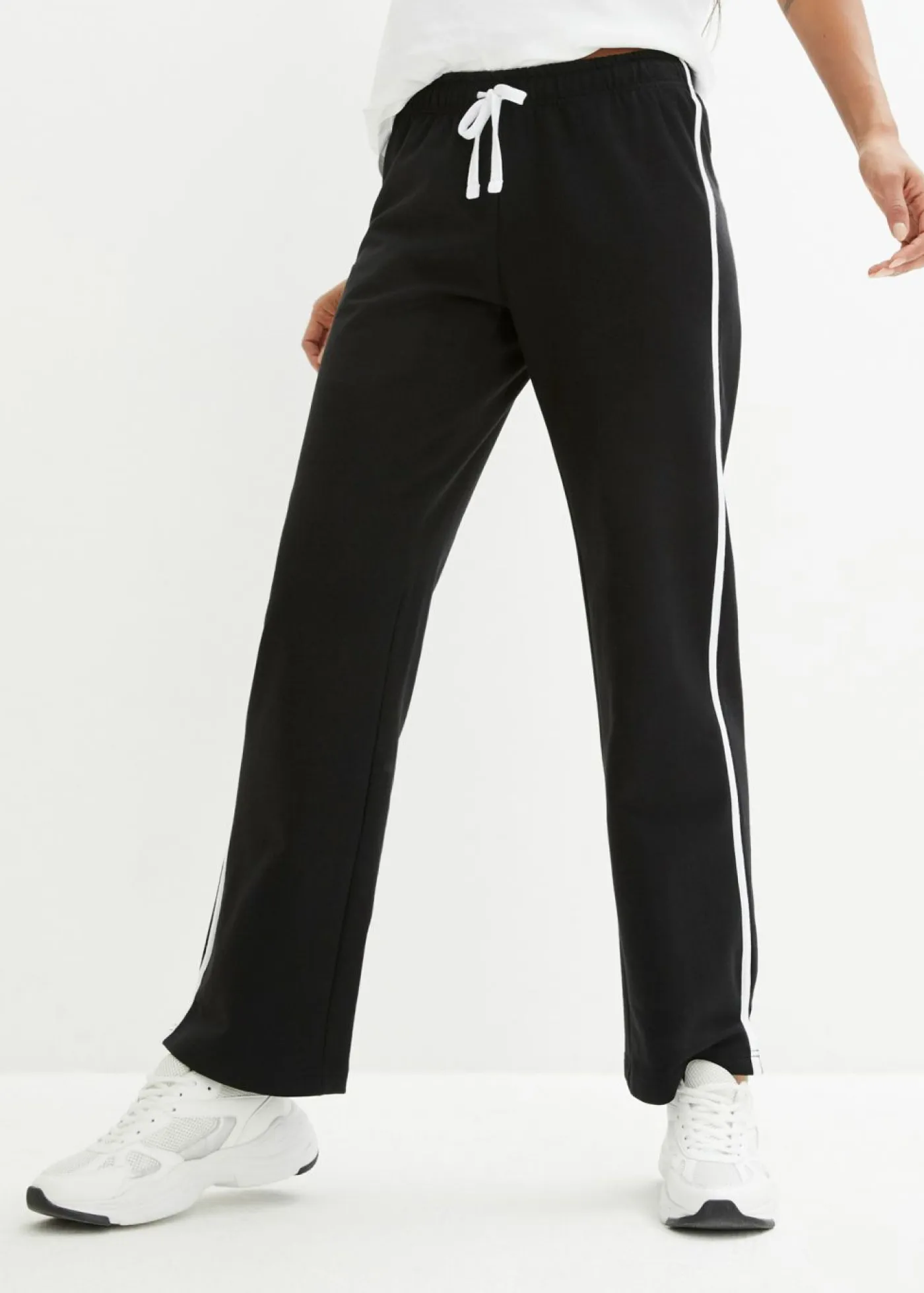 Mujer bonprix bonprix Pantalón de chándal de algodón puro (2 unidades)