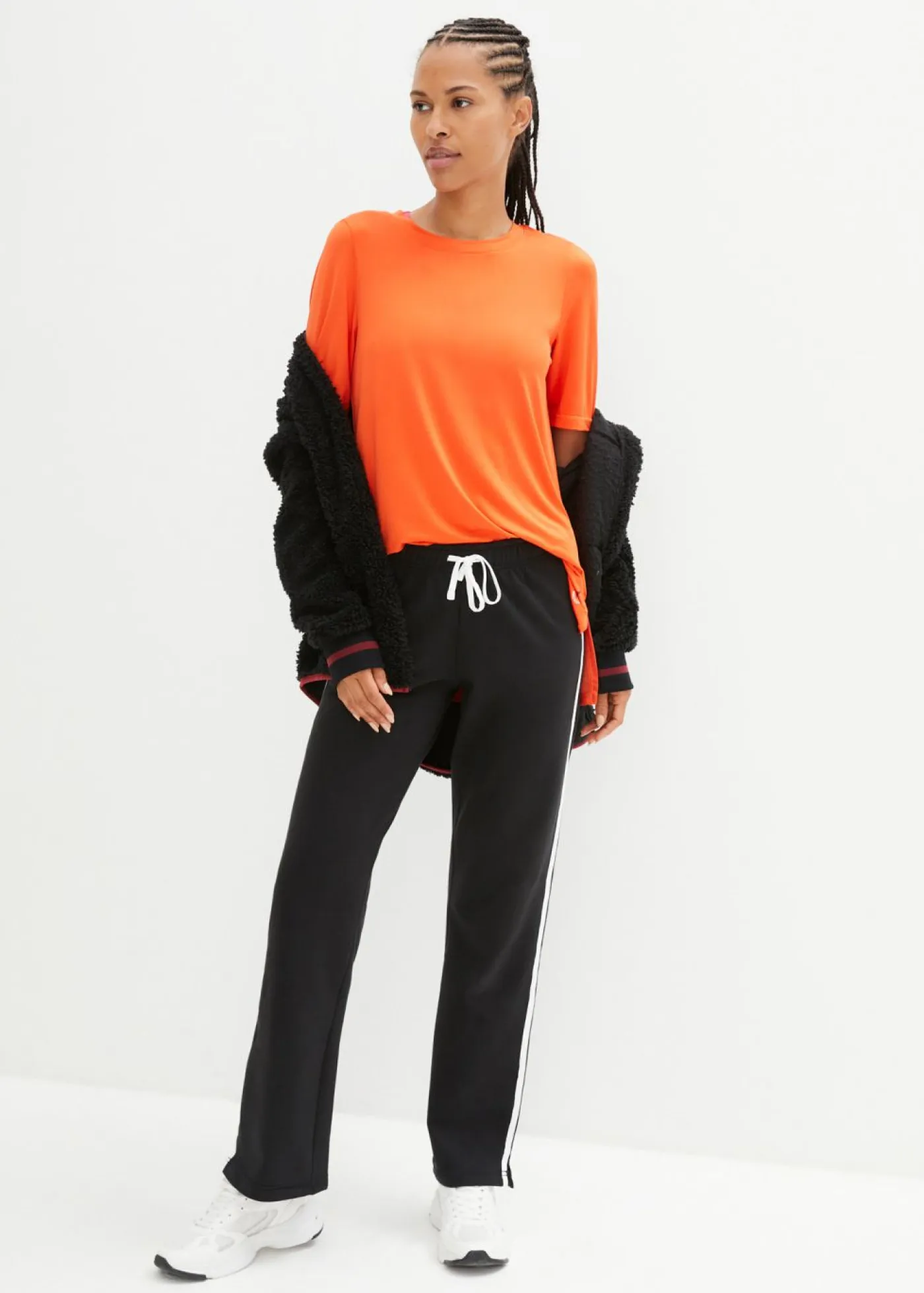 Mujer bonprix bonprix Pantalón de chándal de algodón puro