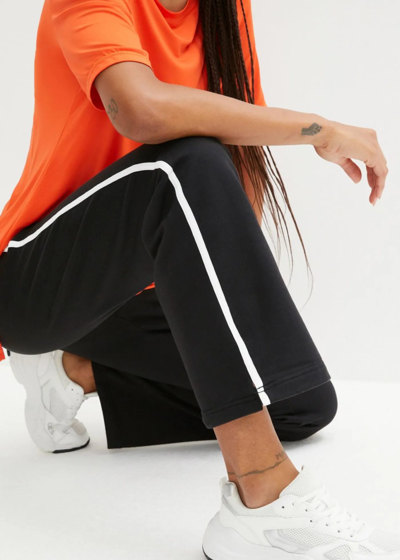 Mujer bonprix bonprix Pantalón de chándal de algodón puro