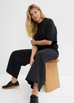 Mujer bonprix bonprix Pantalón de chándal de algodón orgánico con largo capri