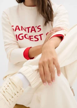 Mujer bonprix bonprix Pantalón de chándal de algodón puro