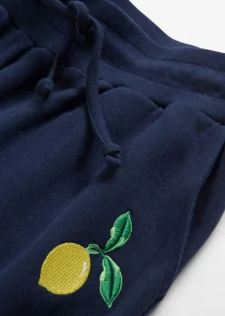 bonprix bonprix Ropa Cómoda|Pantalones>Pantalón de chándal de algodón puro Azul marino