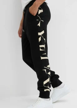 Hombre bonprix bonprix Pantalón de chándal de algodón orgánico puro con inserto