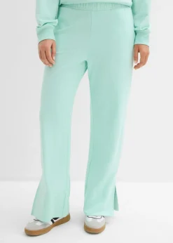 bonprix bonprix Ropa Cómoda|Pantalones>Pantalón de chándal de mezcla de algodón Menta claro
