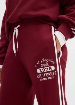 Mujer bonprix bonprix Pantalón de chándal de mezcla de algodón suave