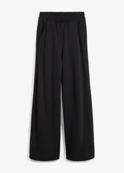 bonprix bonprix Ropa Cómoda|Pantalones>Pantalón de chándal de mezcla de algodón Negro