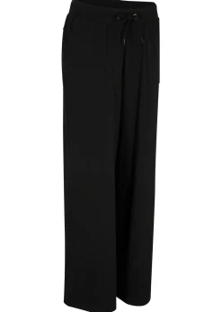 bonprix bonprix Ropa Cómoda|Pantalones>Pantalón de chándal de mezcla de algodón Negro