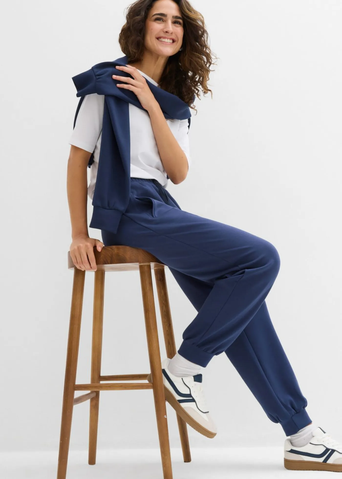 Mujer bonprix bonprix Pantalón de chándal de neopreno suave