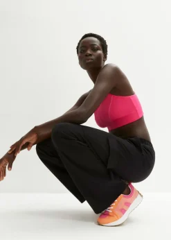 Mujer bonprix bonprix Pantalón de chándal en mezcla de algodón elástico