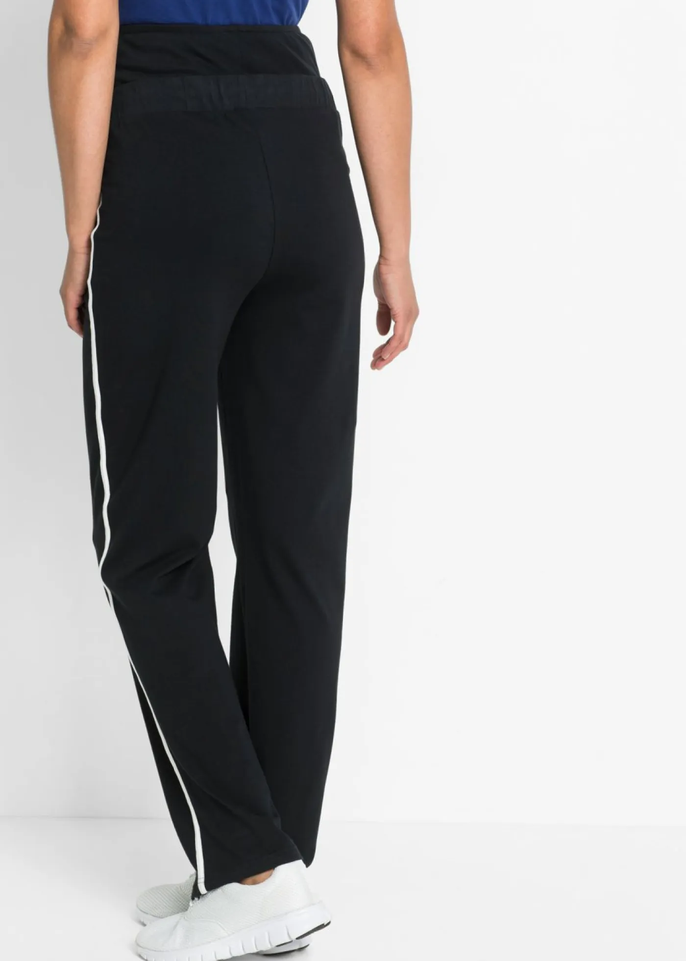 Mujer bonprix bonprix Pantalón de chándal premamá de algodón ecológico con pierna recta