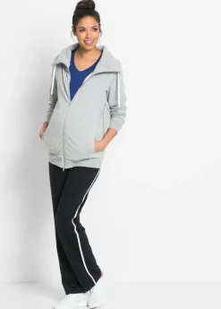 Mujer bonprix bonprix Pantalón de chándal premamá de algodón ecológico con pierna recta