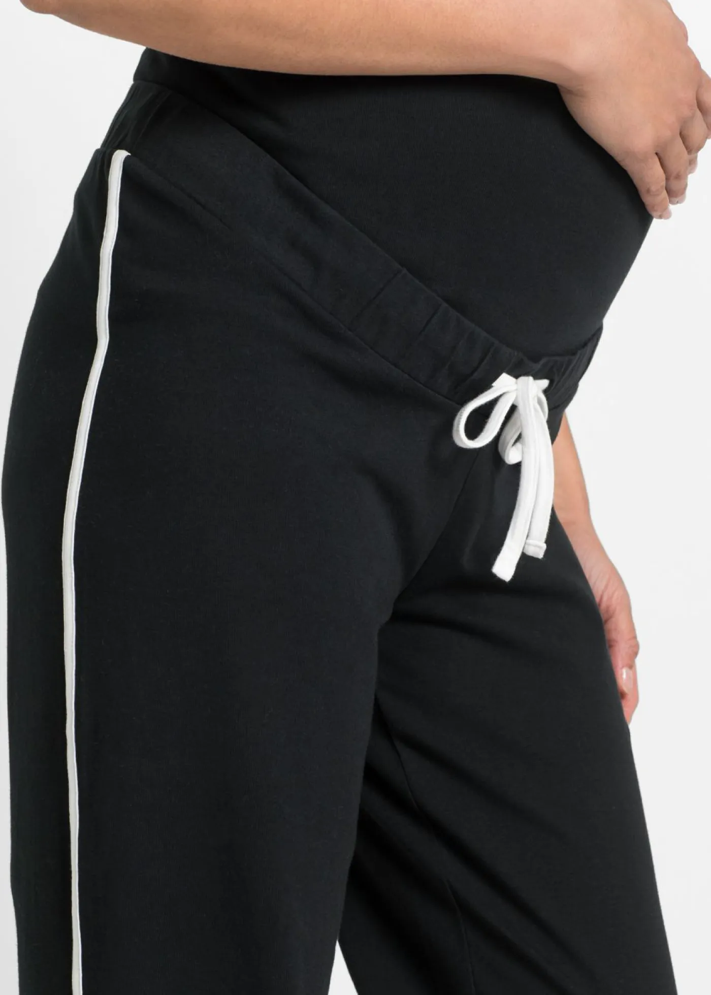 Mujer bonprix bonprix Pantalón de chándal premamá de algodón ecológico con pierna recta