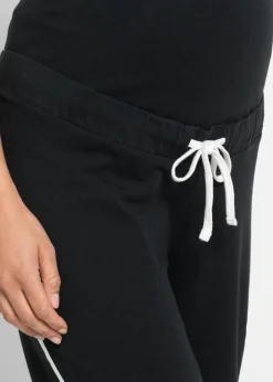 Mujer bonprix bonprix Pantalón de chándal premamá de algodón ecológico con pierna recta