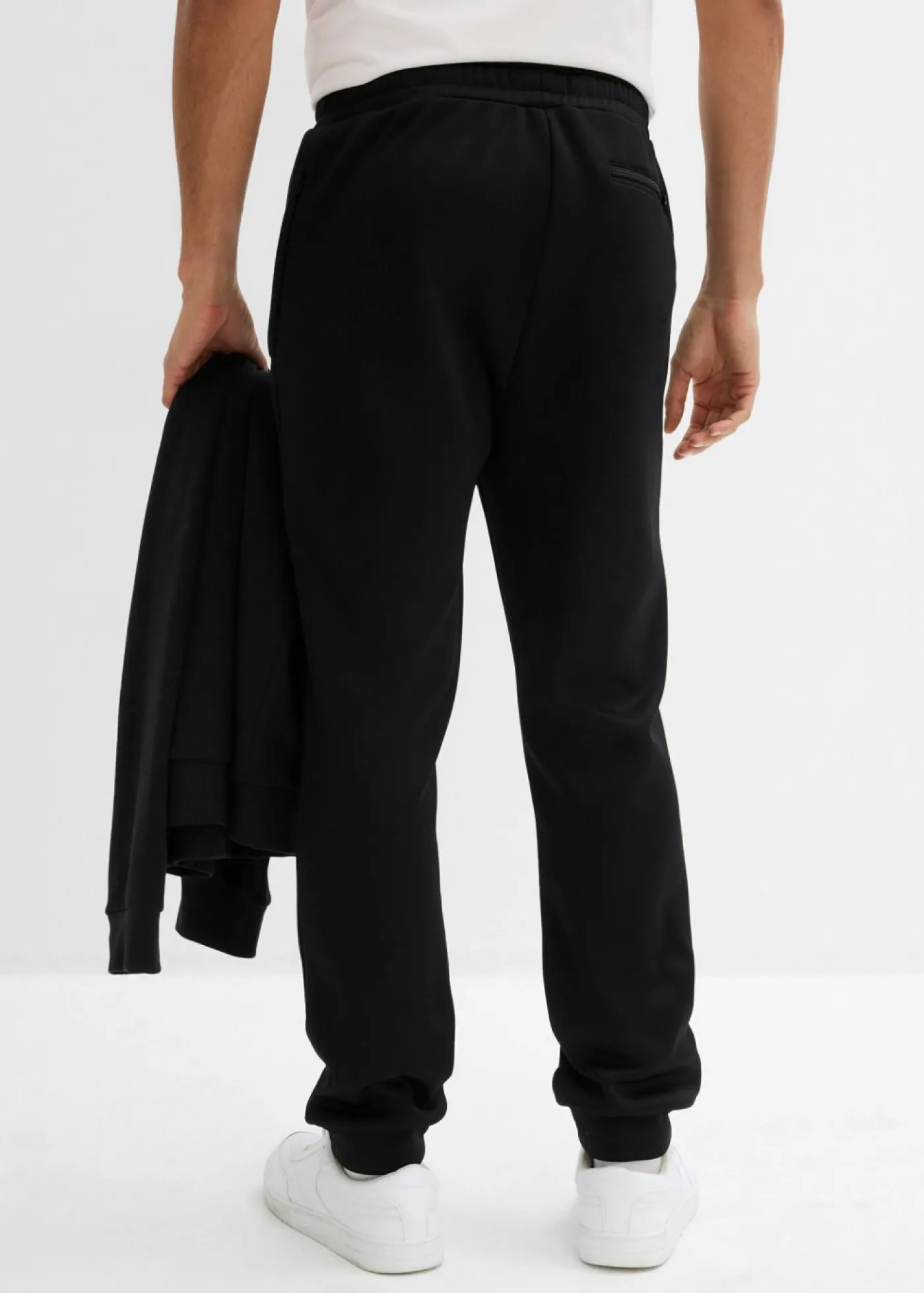 bonprix bonprix Ropa Térmica|Outdoor>Pantalón de chándal térmico con prácticos bolsillos con cremallera Negro