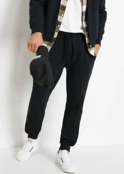 bonprix bonprix Básicos En Rebajas|Ropa Deportiva>Pantalón de chándal (2 unidades) Gris jaspeado+negro