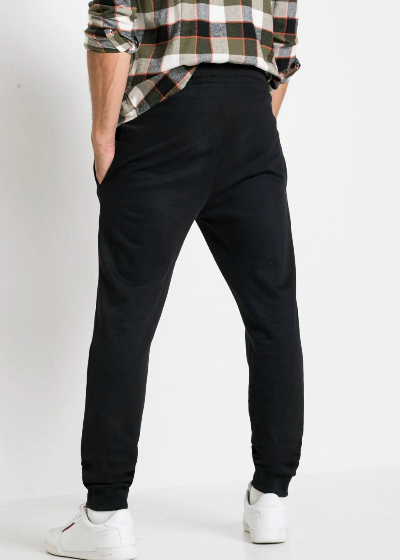 bonprix bonprix Básicos En Rebajas|Ropa Deportiva>Pantalón de chándal (2 unidades) Gris jaspeado+negro