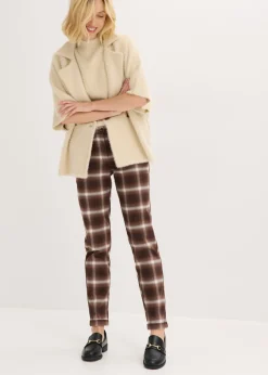 Mujer bonprix bonprix Pantalón de cuadros con dobladillos