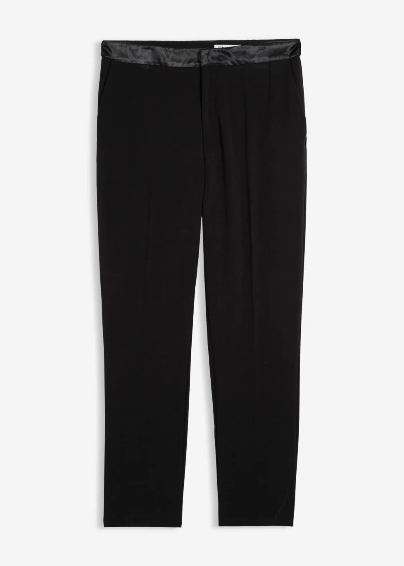 bonprix bonprix Trajes|Pantalones>Pantalón de esmoquin con contenido de elastano y corte ajustado Negro