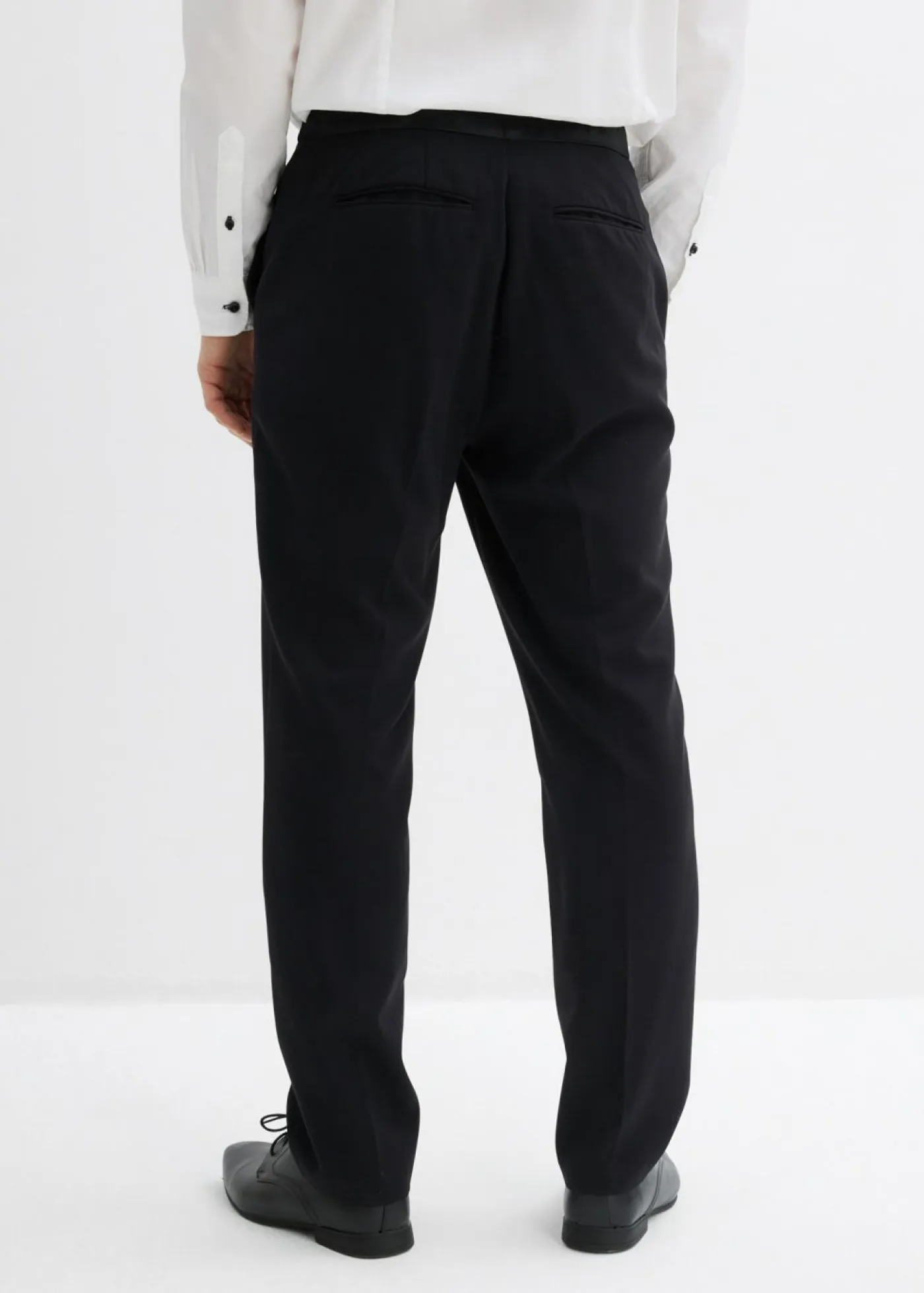 bonprix bonprix Trajes|Pantalones>Pantalón de esmoquin con contenido de elastano y corte ajustado Negro