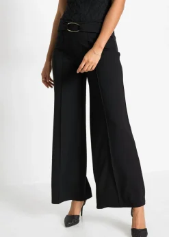 bonprix bonprix Pantalones>Pantalón de estilo palazzo Negro