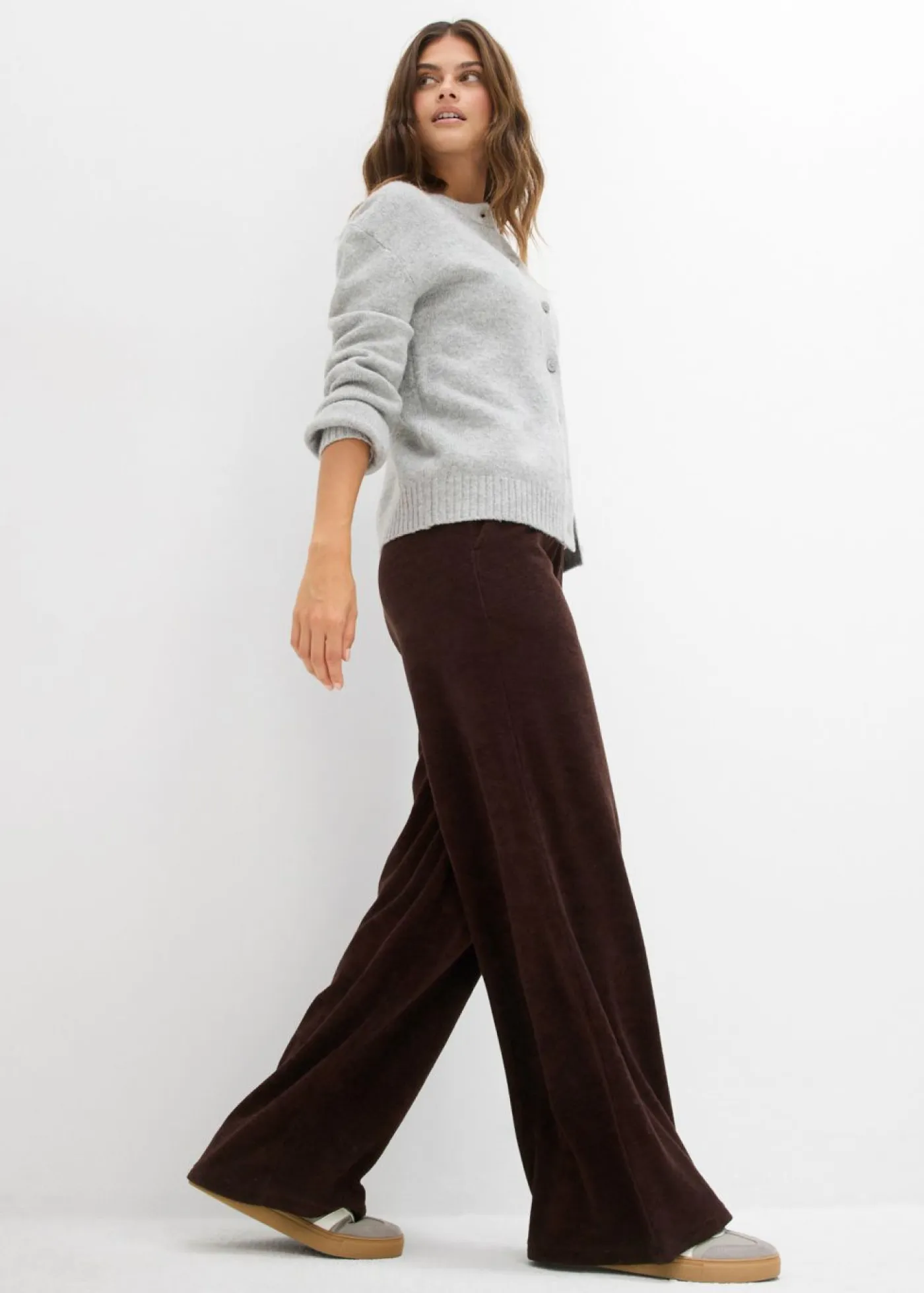 Mujer bonprix bonprix Pantalón de felpa de punto