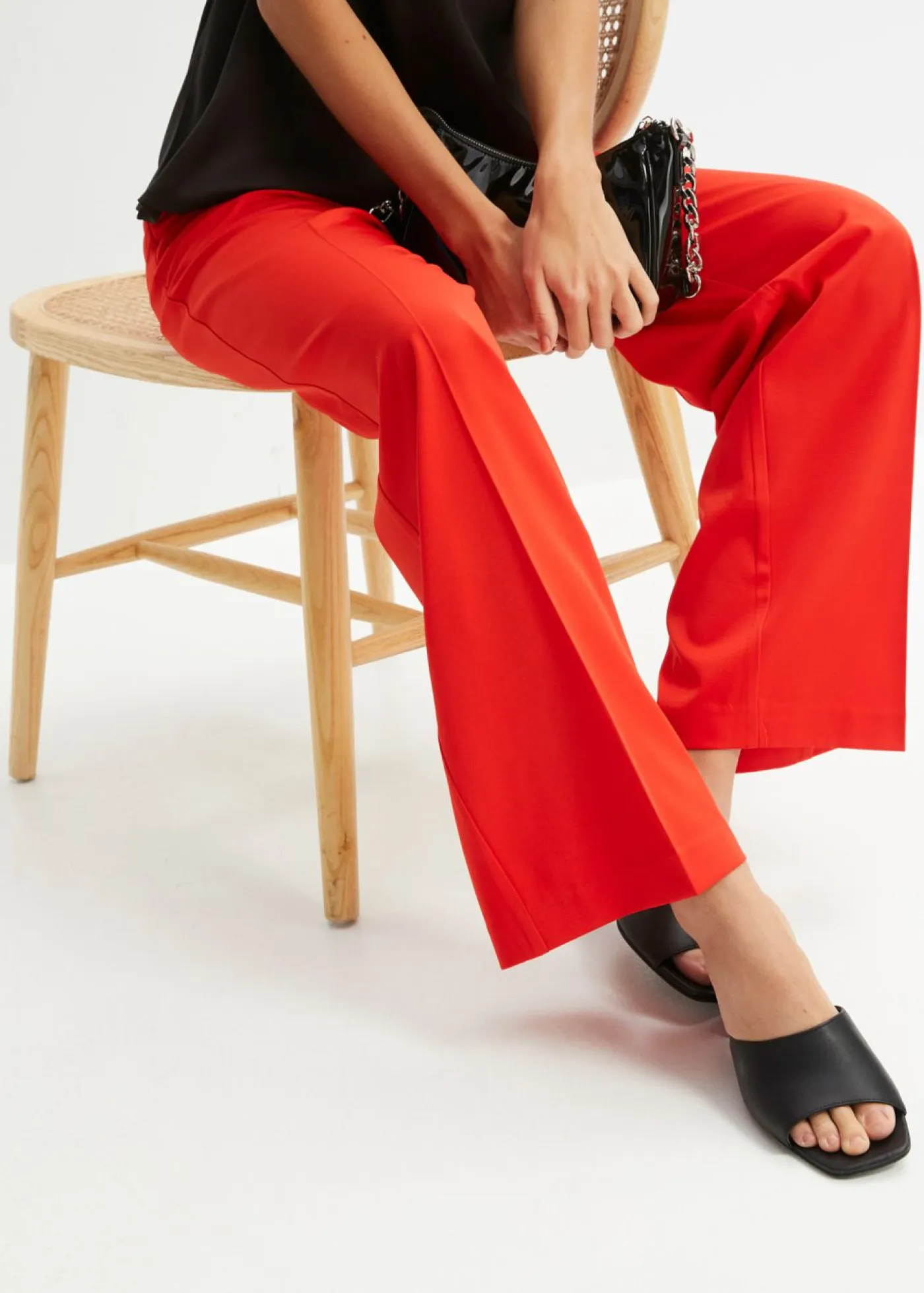 Mujer bonprix bonprix Pantalón de lentejuelas de corte holgado