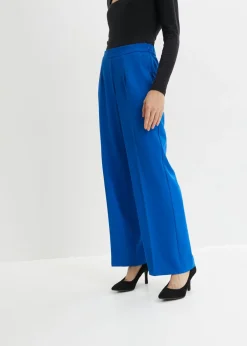 bonprix bonprix Pantalones>Pantalón de lentejuelas de corte holgado Azul ártico