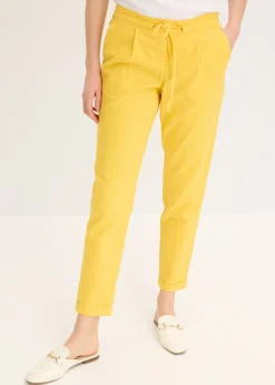 bonprix bonprix Pantalones|Novedades>Pantalón de lino curry limón