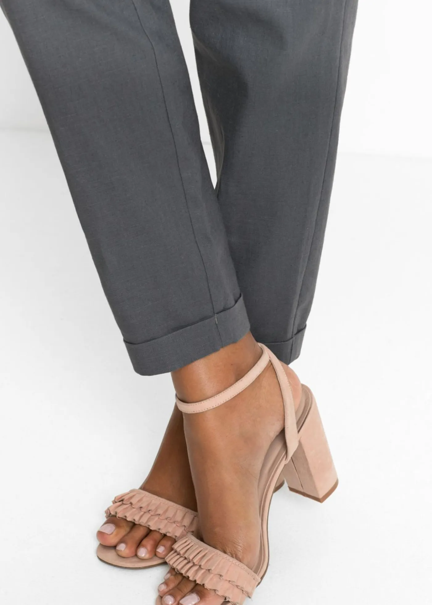 bonprix bonprix Pantalones|Novedades>Pantalón de lino carbón