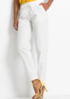 bonprix bonprix Pantalones|Novedades>Pantalón de lino Blanco