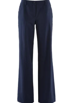 bonprix bonprix Pantalones>Pantalón de mezcla de lino y algodón Azul marino