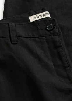 Mujer bonprix bonprix Pantalón de mezcla de lino y algodón