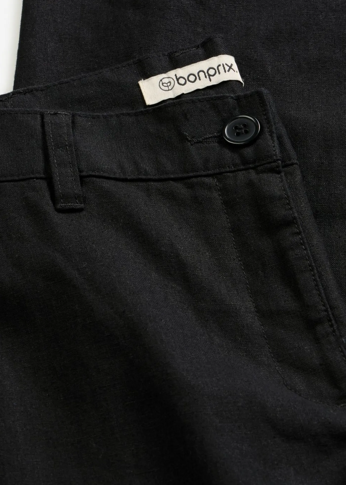 Mujer bonprix bonprix Pantalón de mezcla de lino y algodón