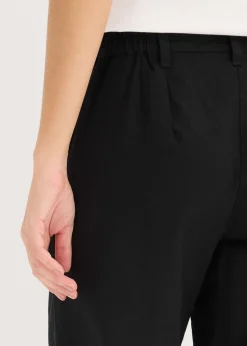 Mujer bonprix bonprix Pantalón de mezcla de lino y algodón