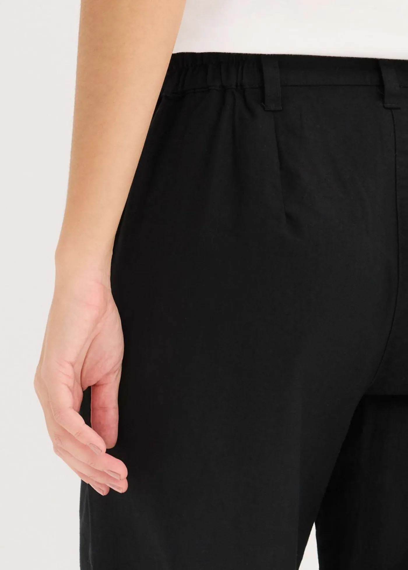 Mujer bonprix bonprix Pantalón de mezcla de lino y algodón