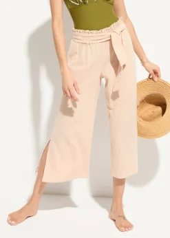 Mujer bonprix bonprix Pantalón de muselina capri para la playa