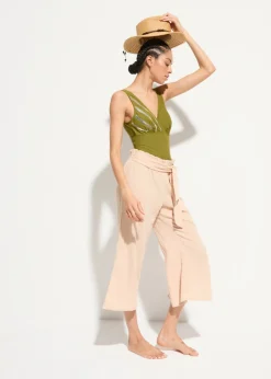Mujer bonprix bonprix Pantalón de muselina capri para la playa