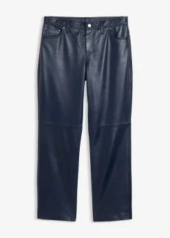 bonprix bonprix Premium|Pantalones>Pantalón de napa de borrego Azul marino