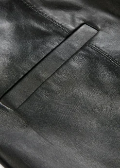 bonprix bonprix Premium|Pantalones>Pantalón de napa de cordero Negro