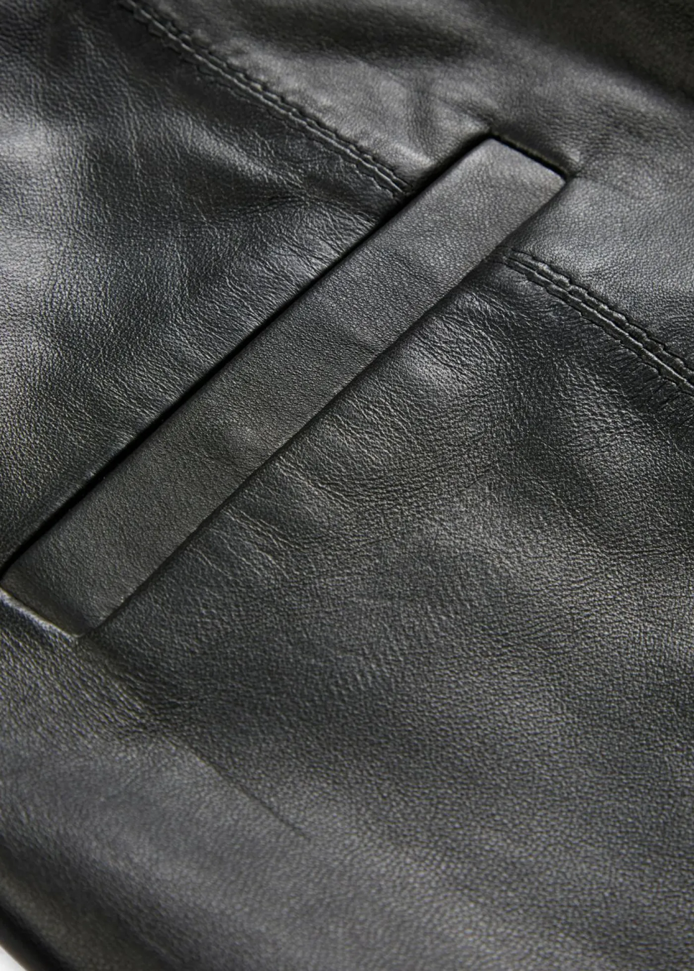 bonprix bonprix Premium|Pantalones>Pantalón de napa de cordero Negro