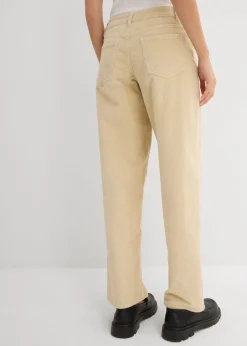 Mujer bonprix bonprix Pantalón de pana barrel, mid waist