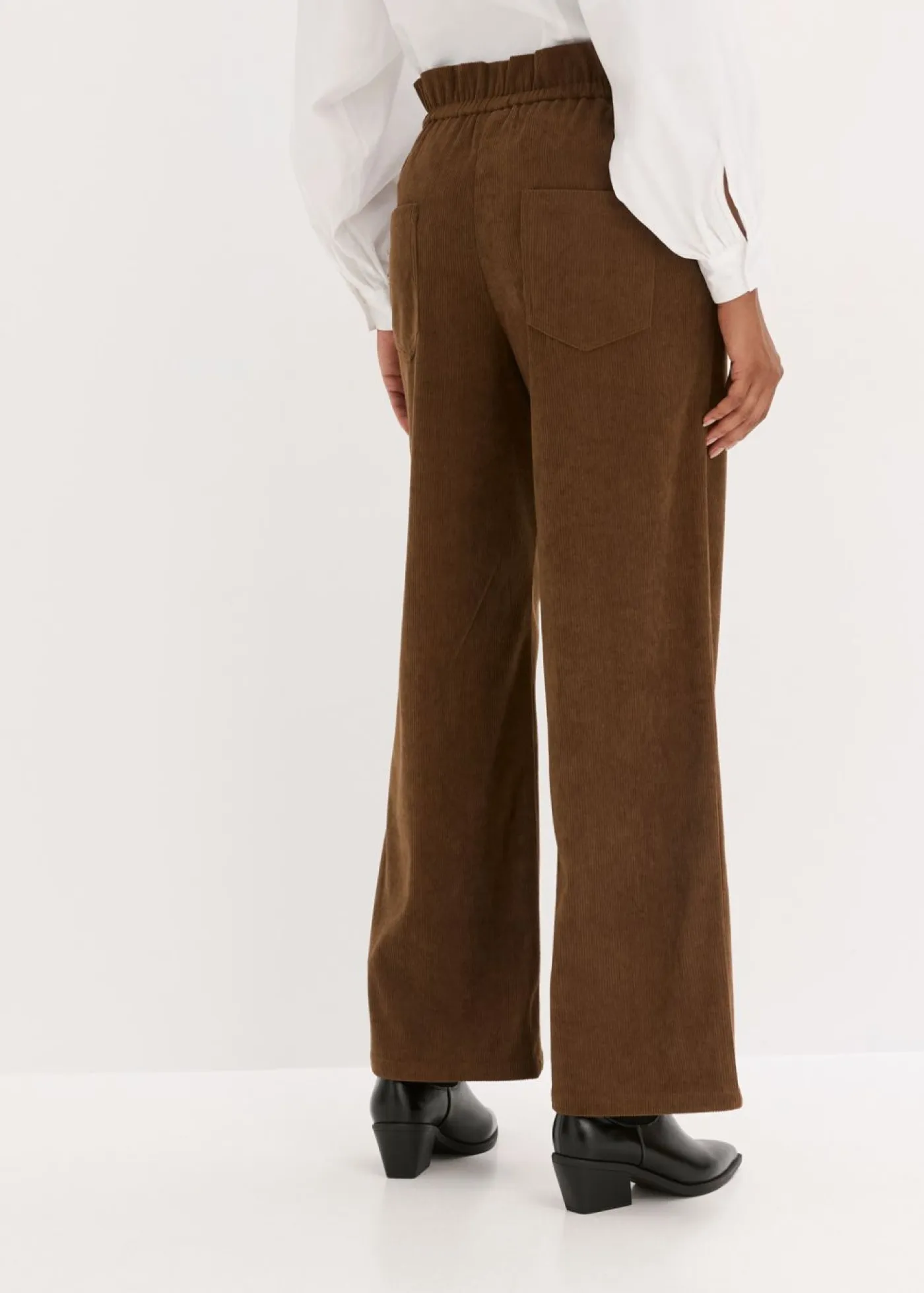 Mujer bonprix bonprix Pantalón de pana con perneras anchas