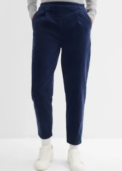 bonprix bonprix Pantalones>Pantalón de pana de algodón orgánico Azul marino