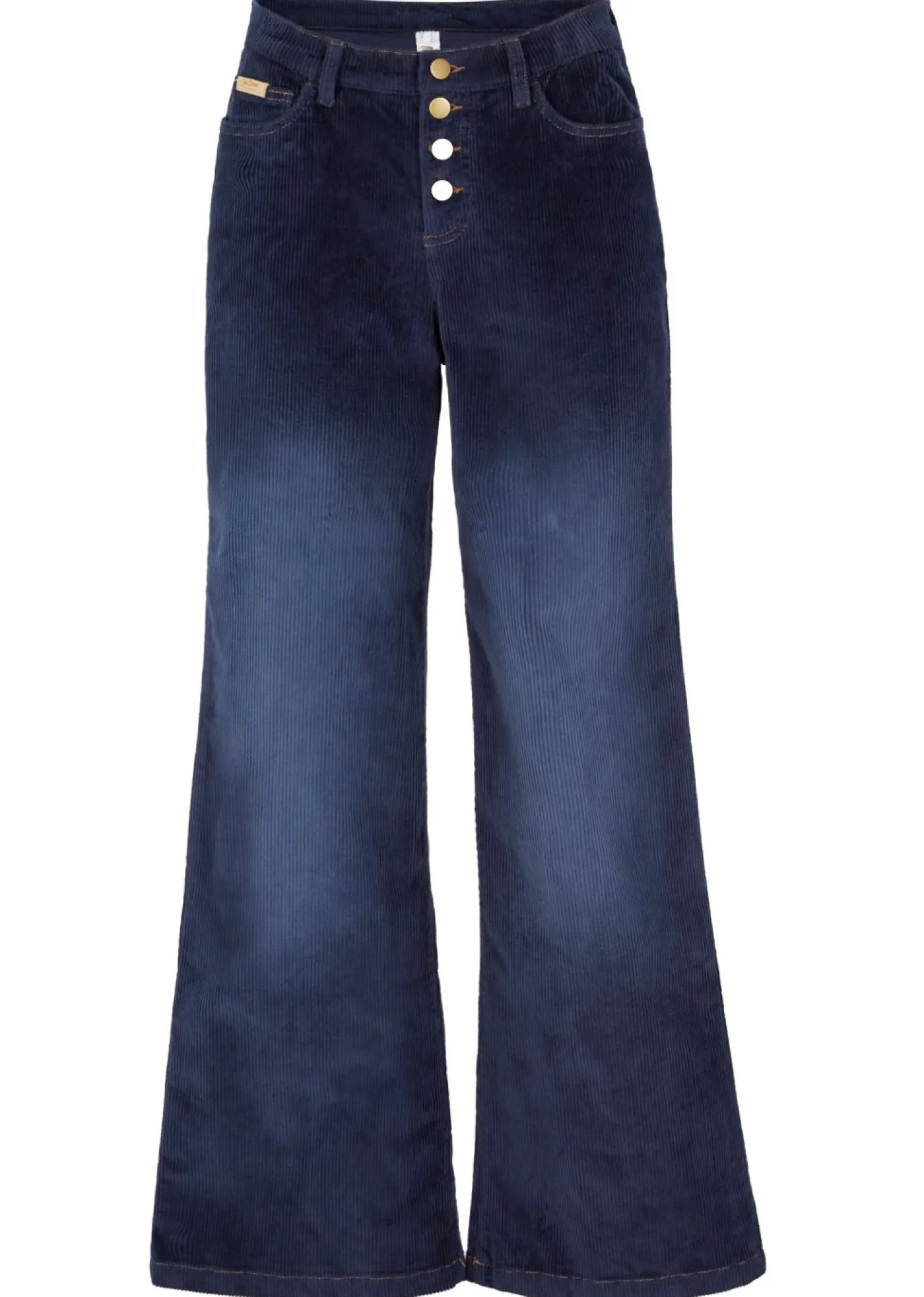 Mujer bonprix bonprix Pantalón de pana de algodón con elástico