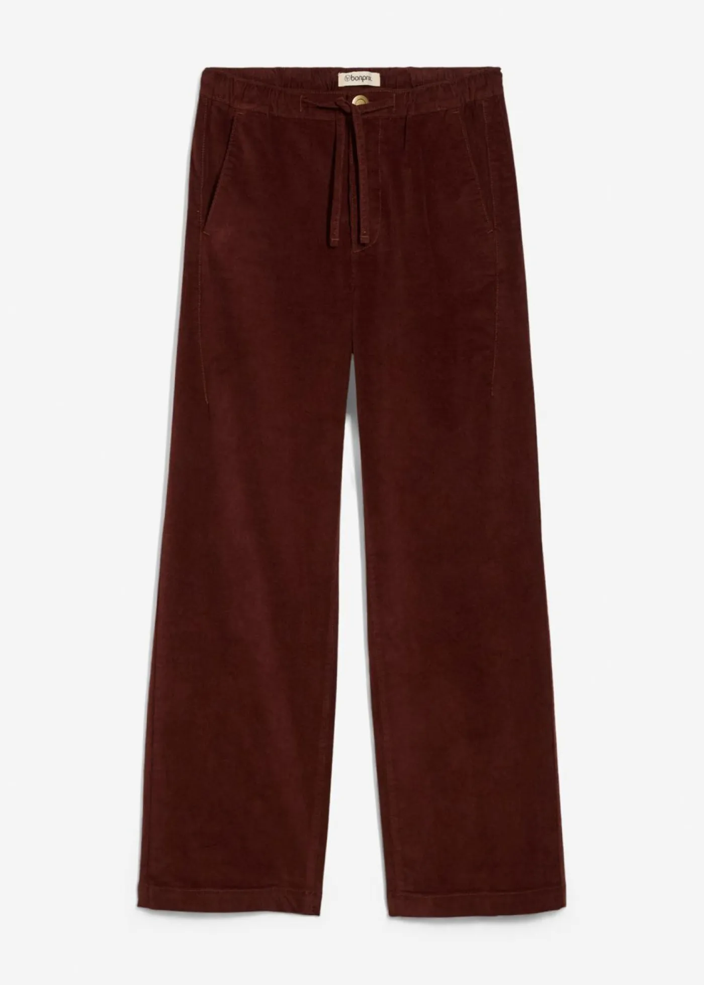 bonprix bonprix Pantalones>Pantalón de pana de mezcla de algodón Café